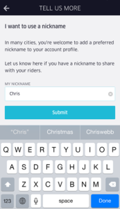 Fill in "My Nickname" and hit Submit
